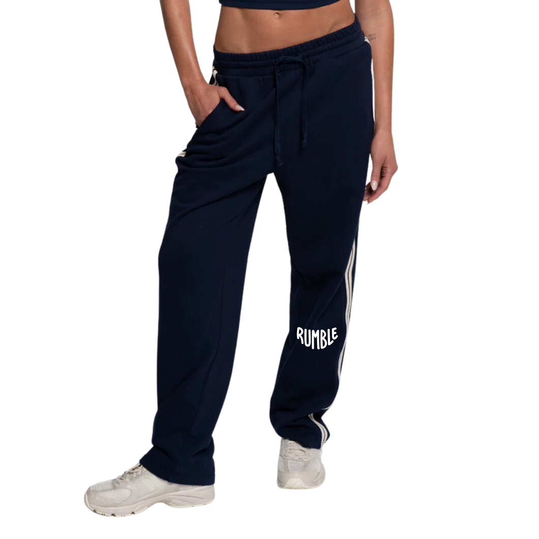 WOMENS STRAIGHT LEG TRACKPANT - NAVY