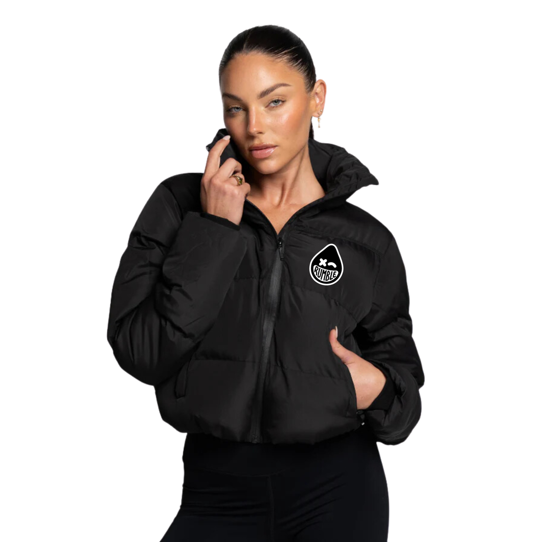 WOMENS PUFFER JACKET - BLACK