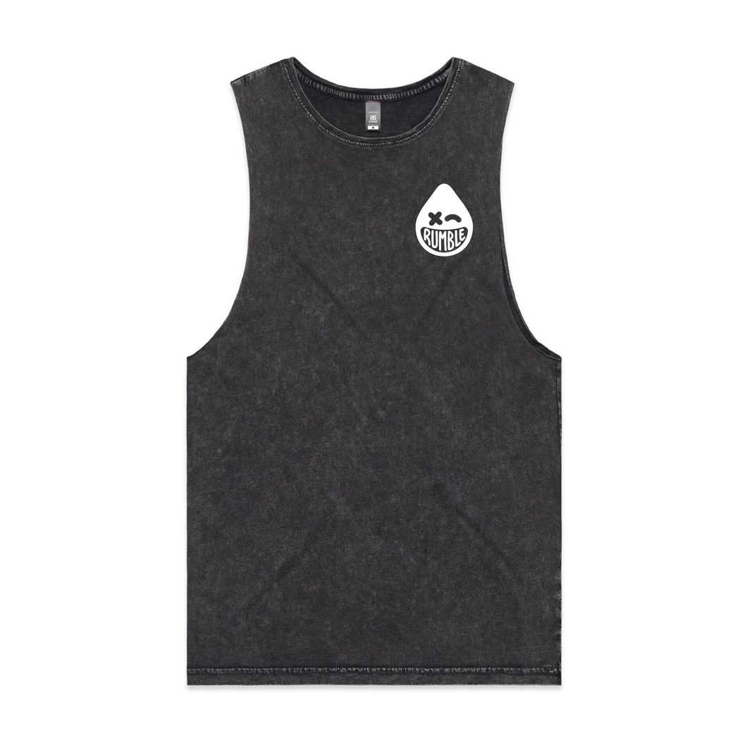 RUMBLE HOW YOU FIGHT MENS TANK - BLK STONE