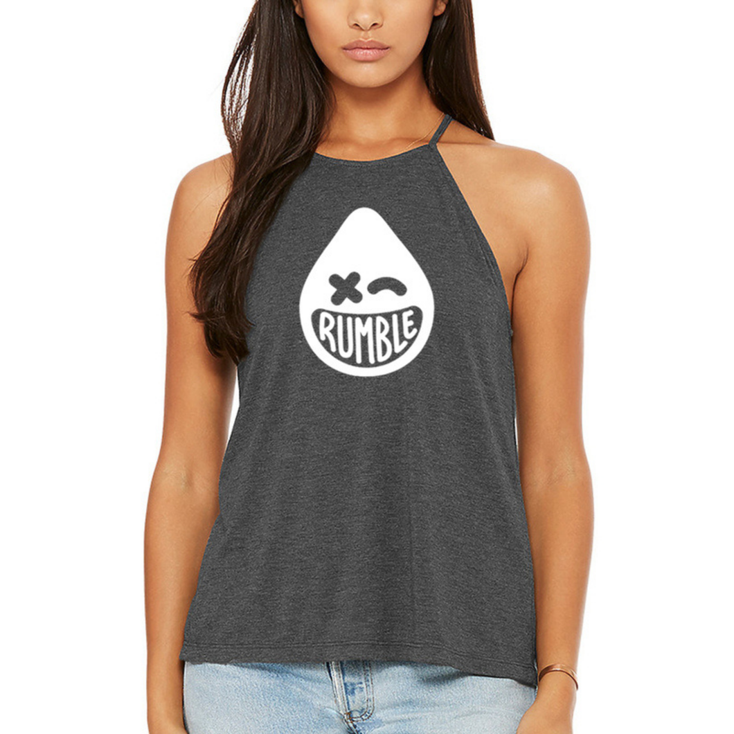 RUMBLE - JAB WOMENS TANK - DARK HEATHER GREY