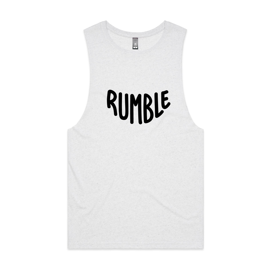 RUMBLE BARNARD TANK WHITE MARLE