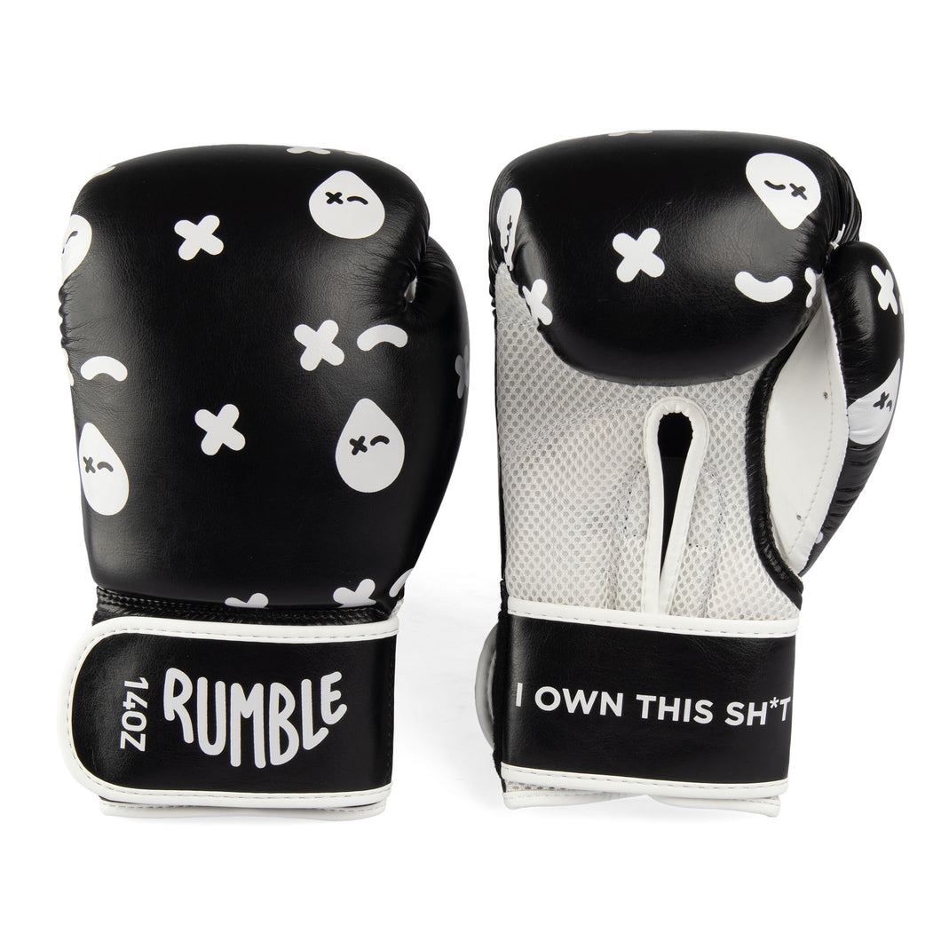 RUMBLE - REPEAT PRINT BOXING GLOVE - BLACK